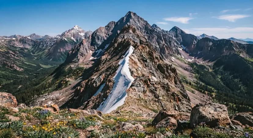 The V-Notch on Mount Sneffels: The Class 3 Crux