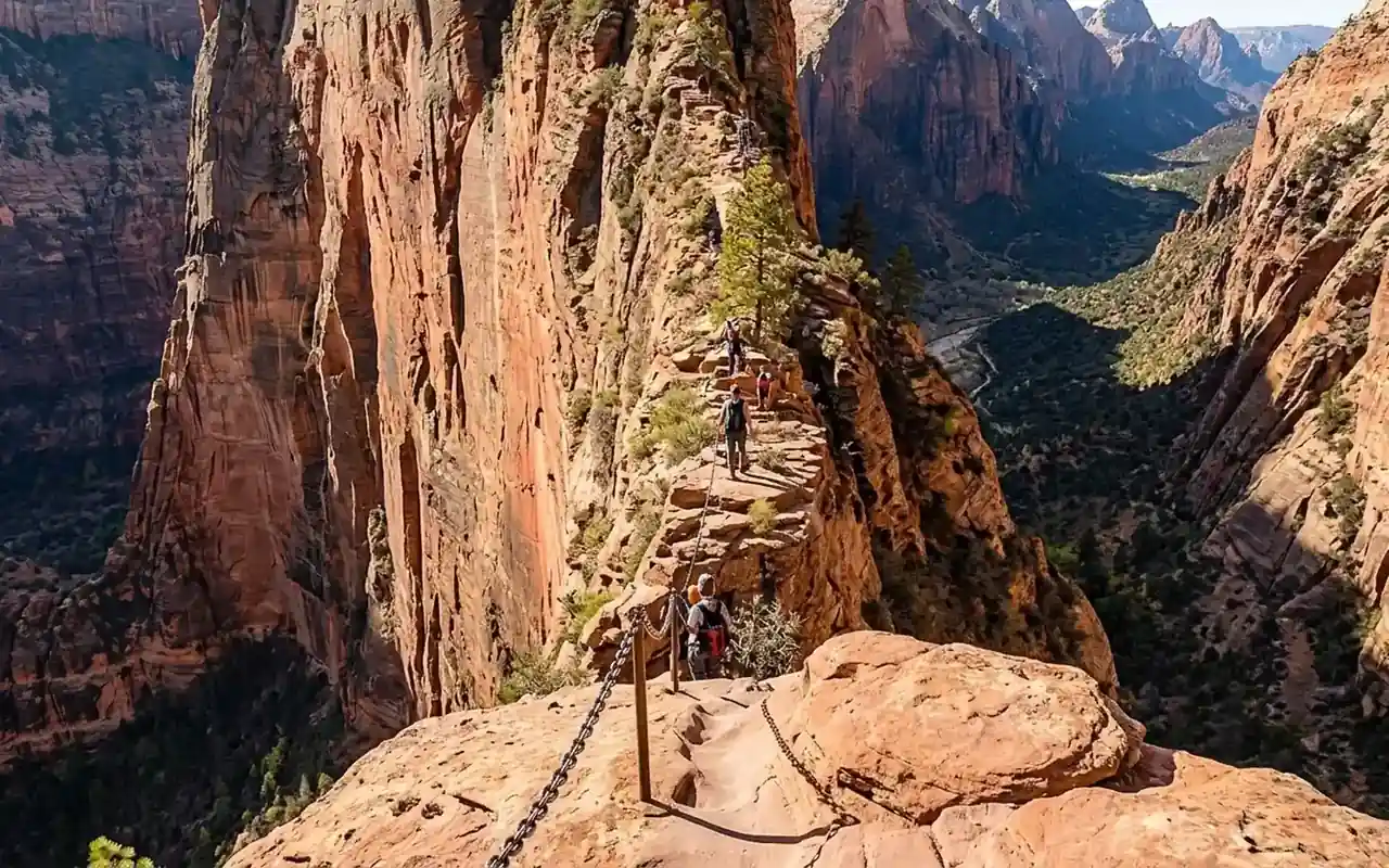 Sunlight and deep shadow on the sheer walls of Black Canyon of the Gunnison above the river Sunlight and deep shadow on the sheer walls of Black Canyon of the Gunnison above the river