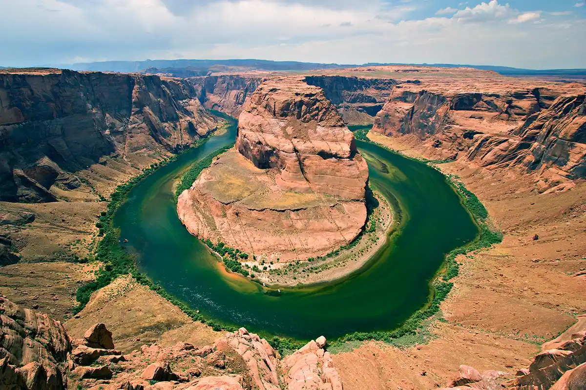 Horseshoe Bend · the Colorado River overlook