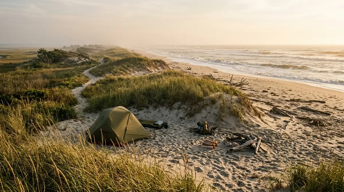 Little Levels · primitive oceanside camping