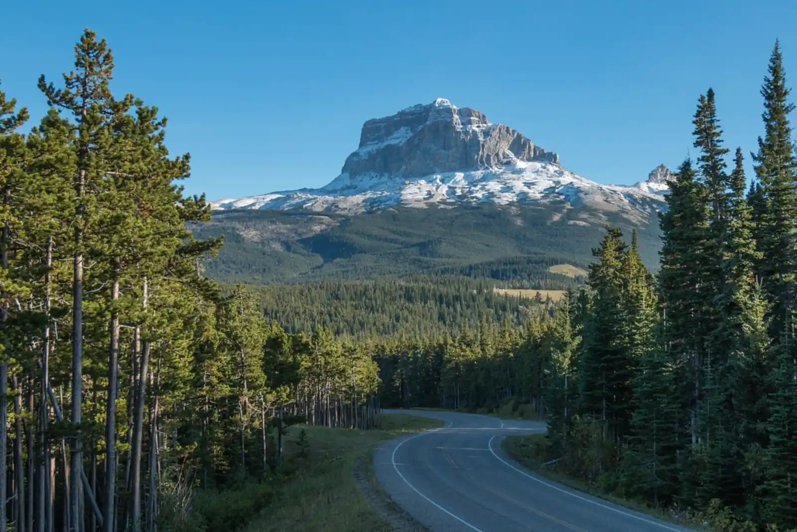 Chief Mountain · the border