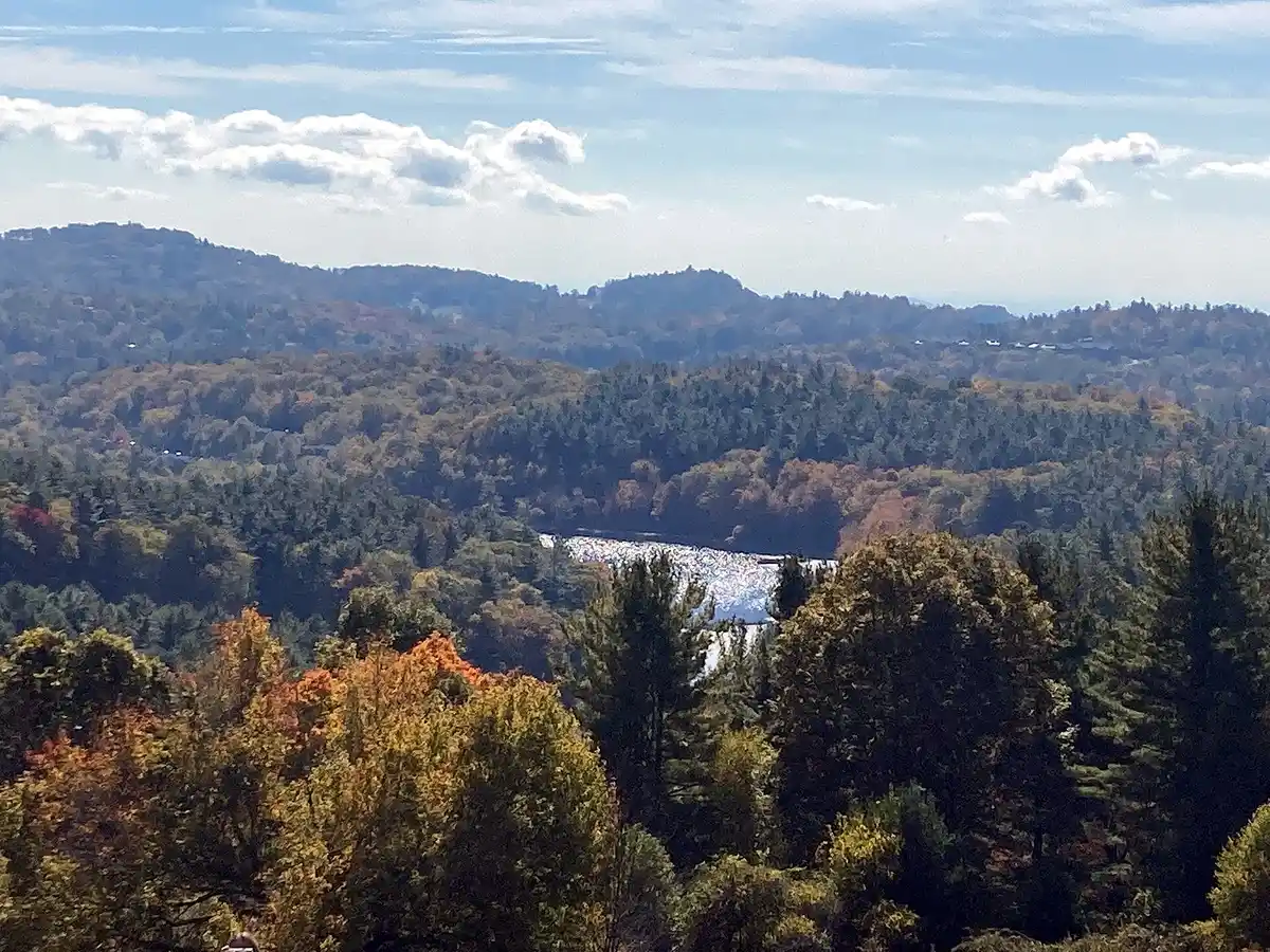Camp at Julian Price or stay in Blowing Rock