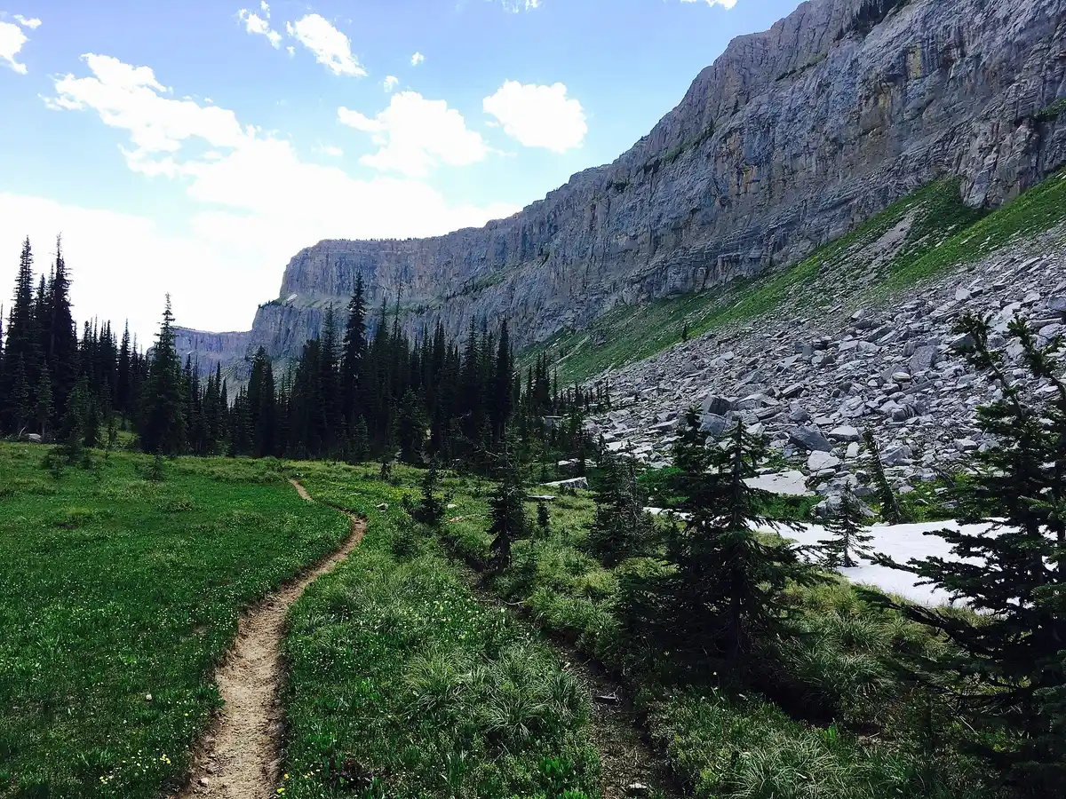 Chinese Wall · 12 miles of limestone on the Divide