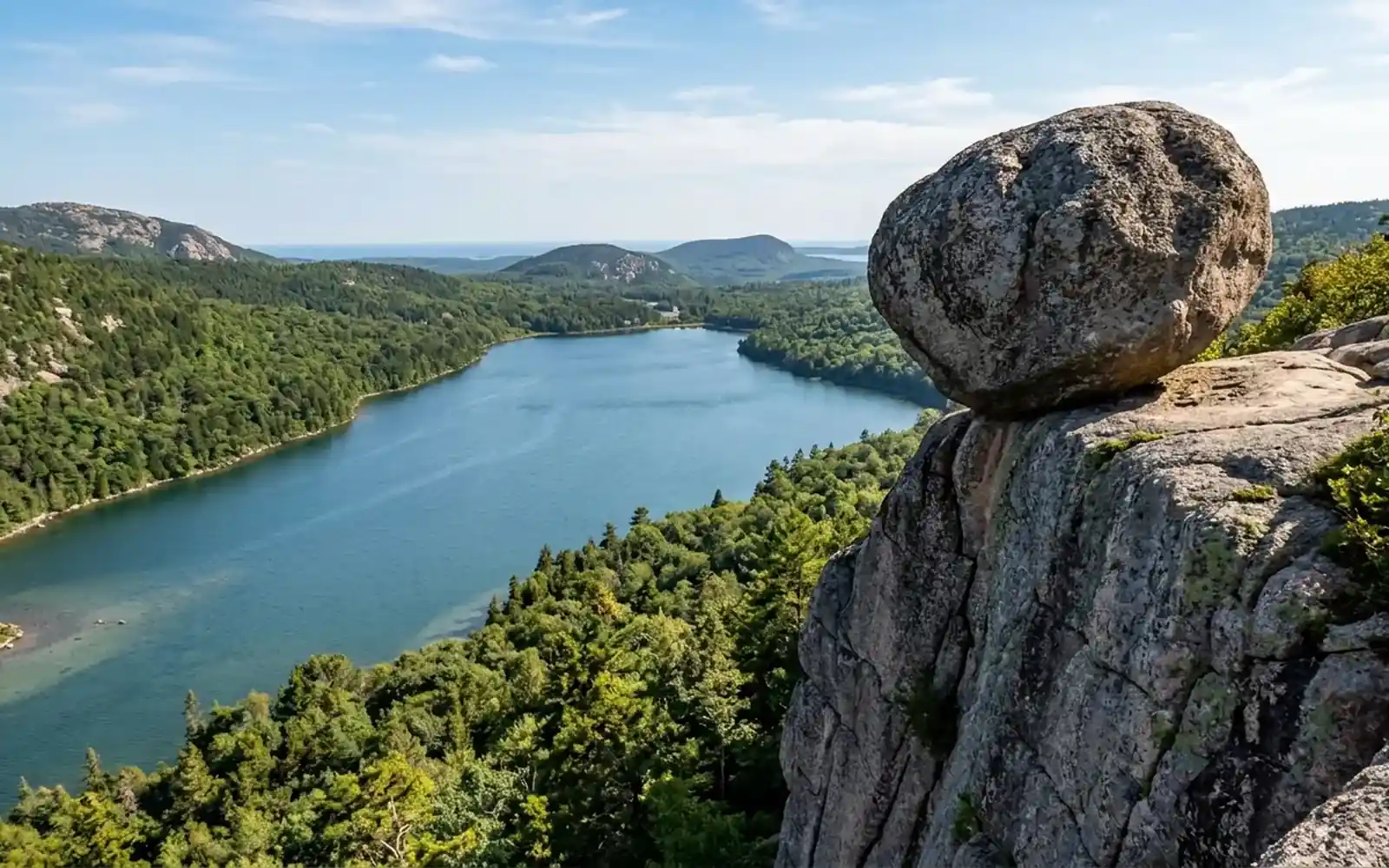 Bubble Rock, Acadia: The Balanced Boulder and the Hike Up