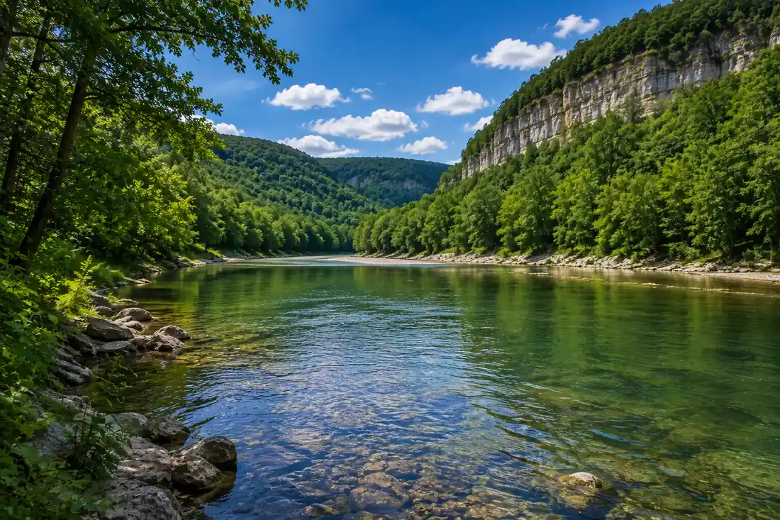 Pruitt to Carver · 11 miles of Class I–II water