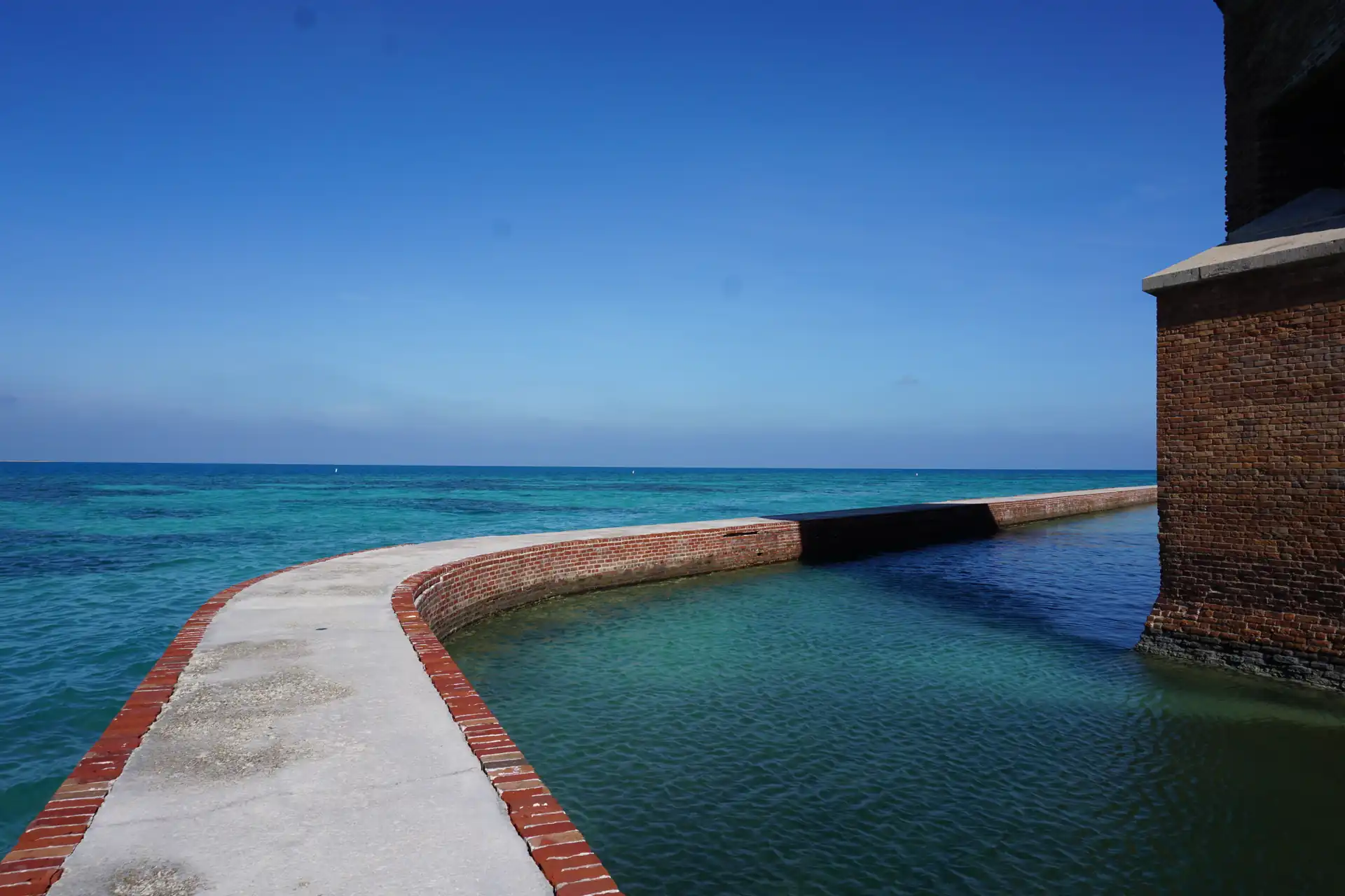 The moat wall · the snorkel line