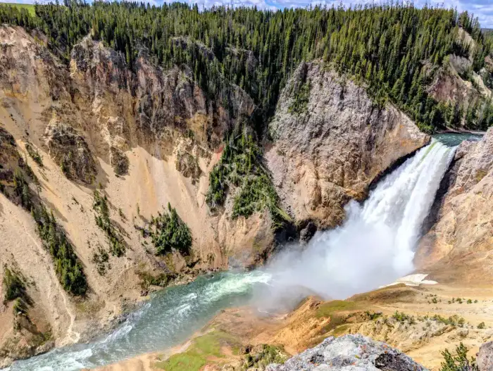 The Lower Falls and the Grand Canyon of the Yellowstone