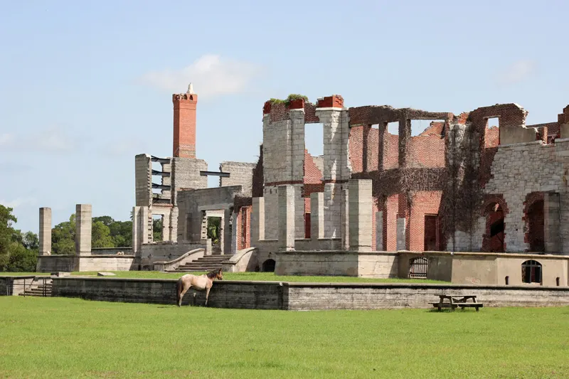 The Dungeness mansion ruins on Cumberland Island