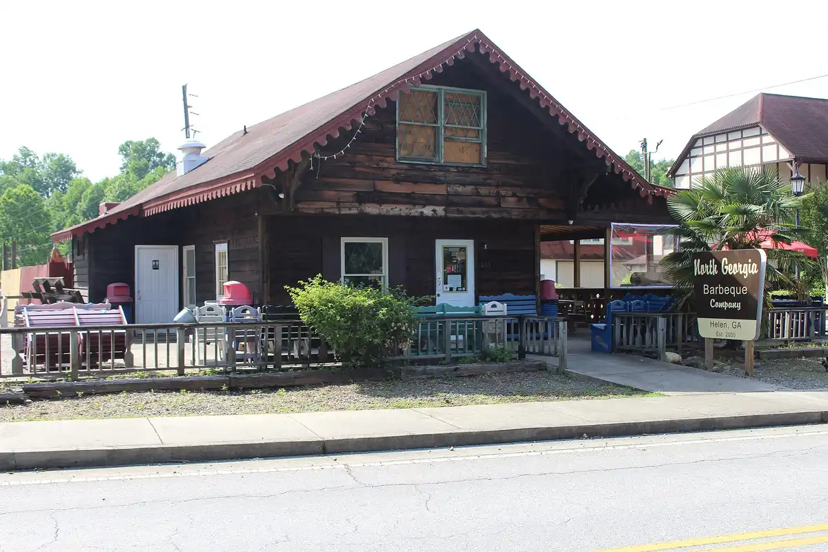 The Bavarian-themed town of Helen, Georgia on the Chattahoochee River
