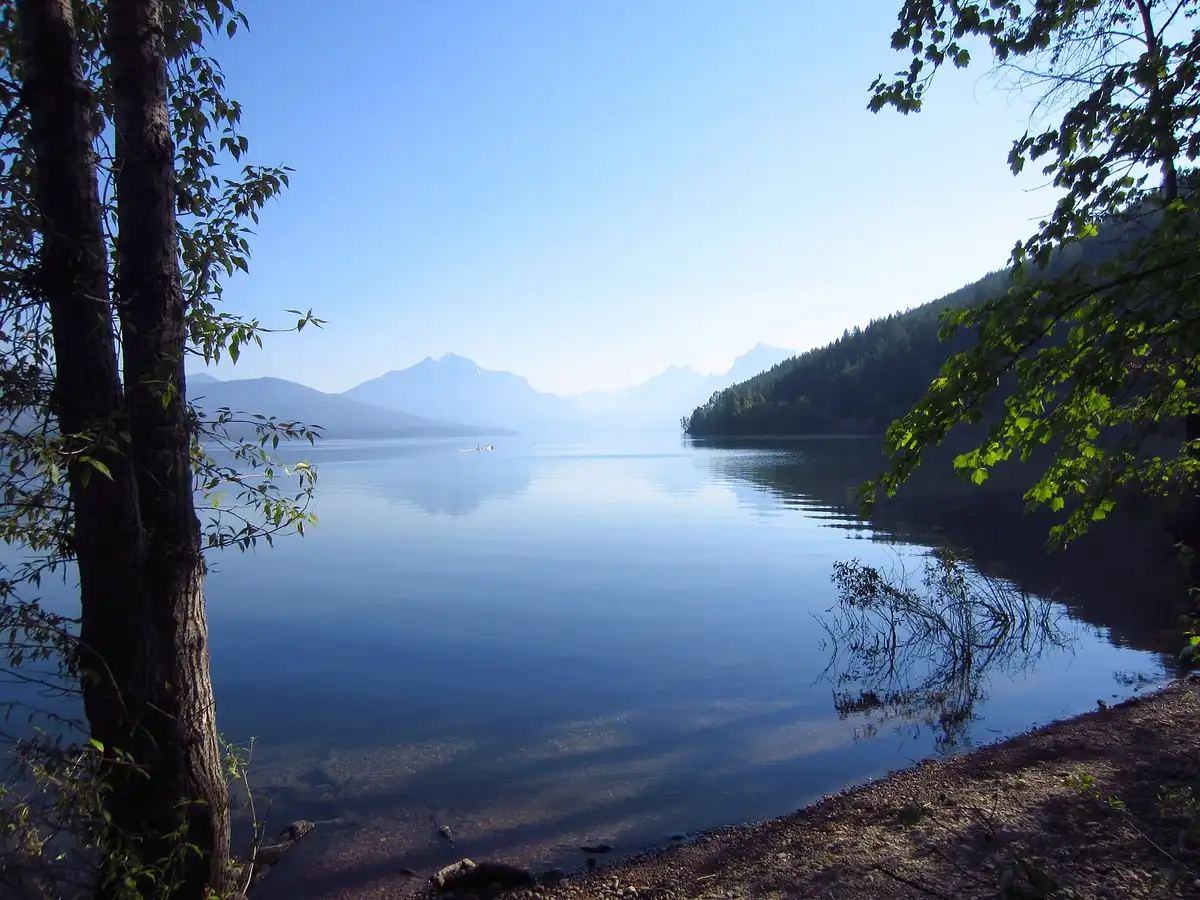 Apgar Village shoreline walk