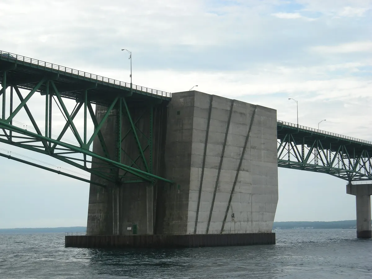 Cross the Mackinac Bridge