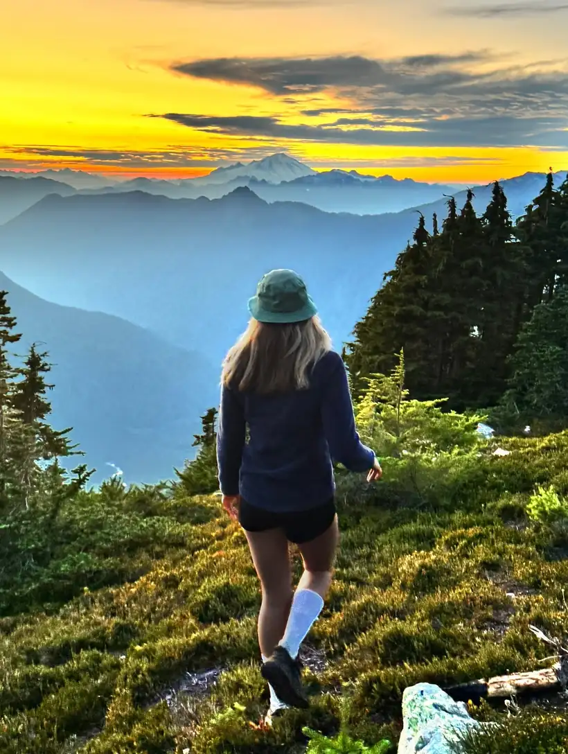 Mount Baker at sunset