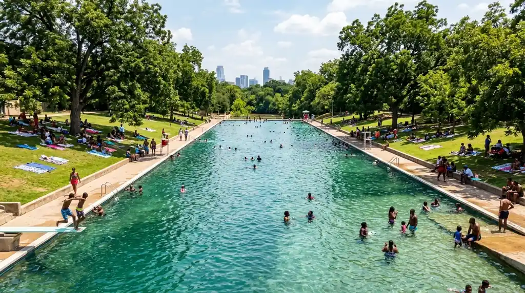 Barton Springs · 68°F all year