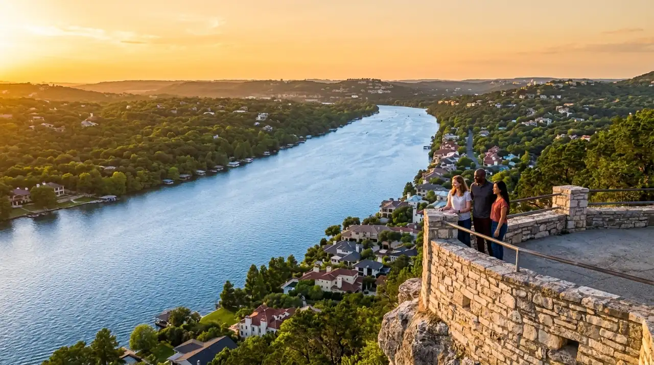 Mount Bonnell · 102 steps to the best sunset in Austin