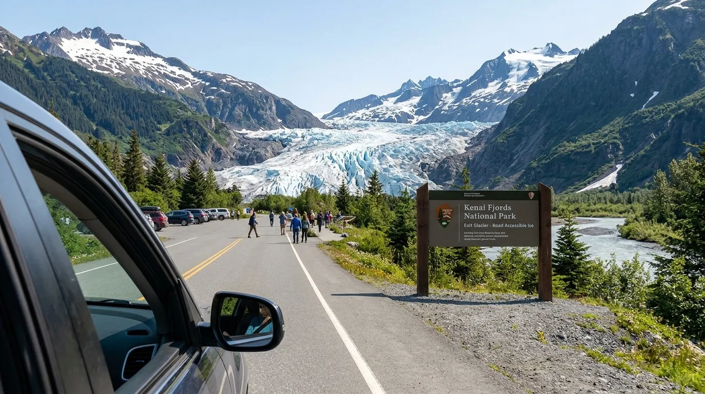 Exit Glacier · the road-accessible ice