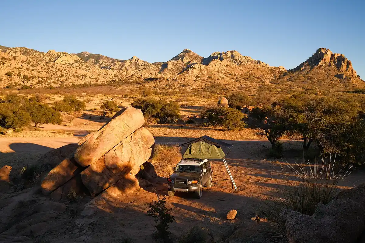 Dispersed camp · no permit required