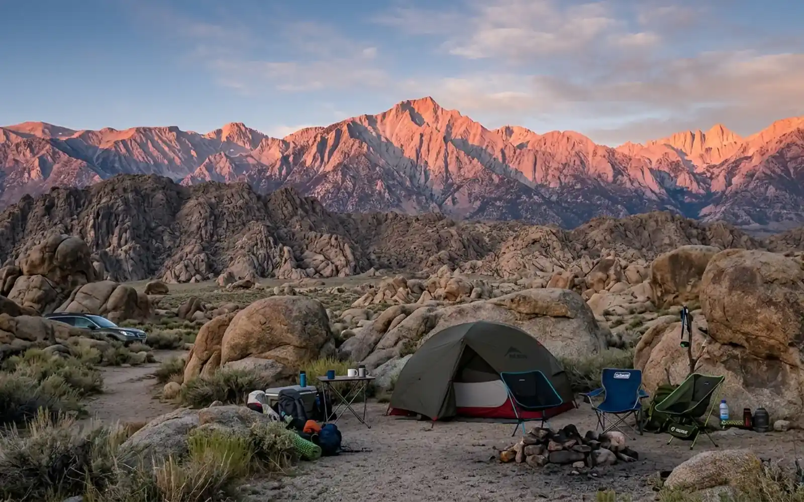 Lone Pine Camping Near Mount Whitney