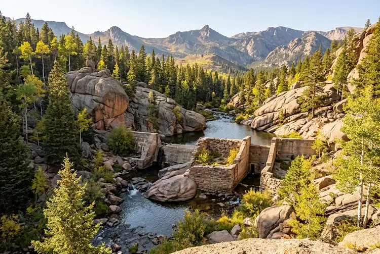 Goose Creek · the failed dam works