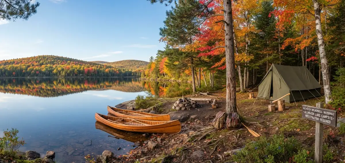 Camp near Musquacook Stream