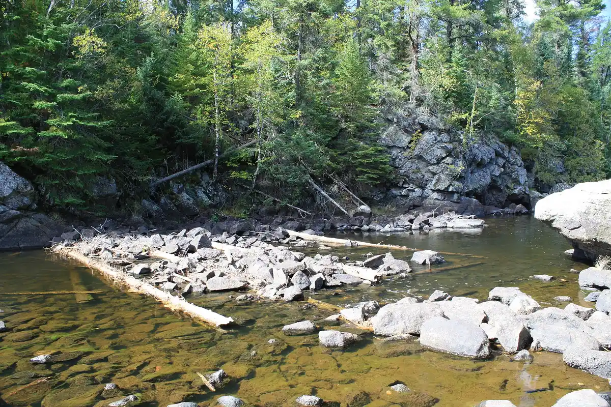 Interior lakes · the Sawbill-to-Polly route