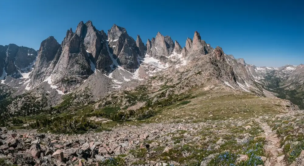 The Sneffels Range · jagged the whole way