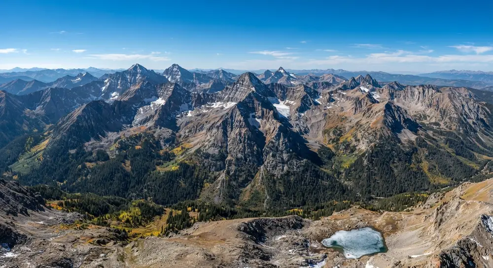 The summit · 14,155 ft