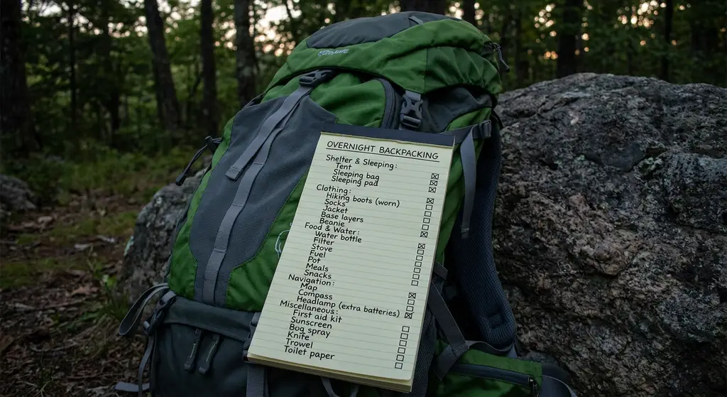 Overnight Backpacking Checklist: Everything You Need for Your First Trip