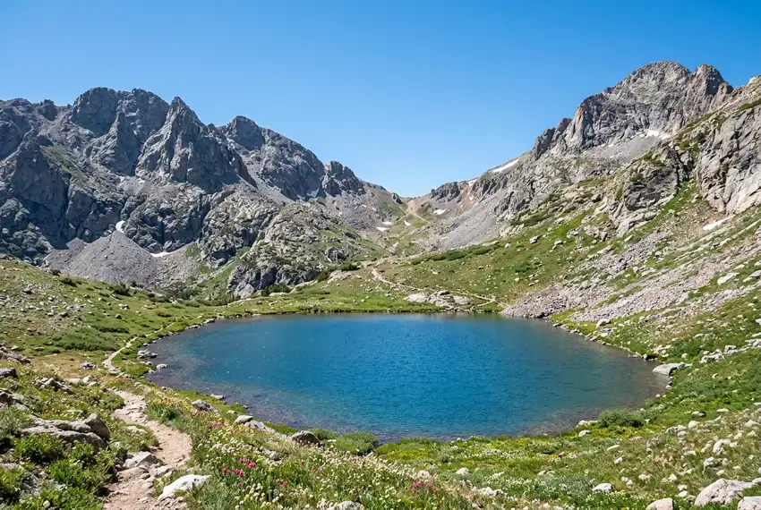 Lake Isabelle · on the way up