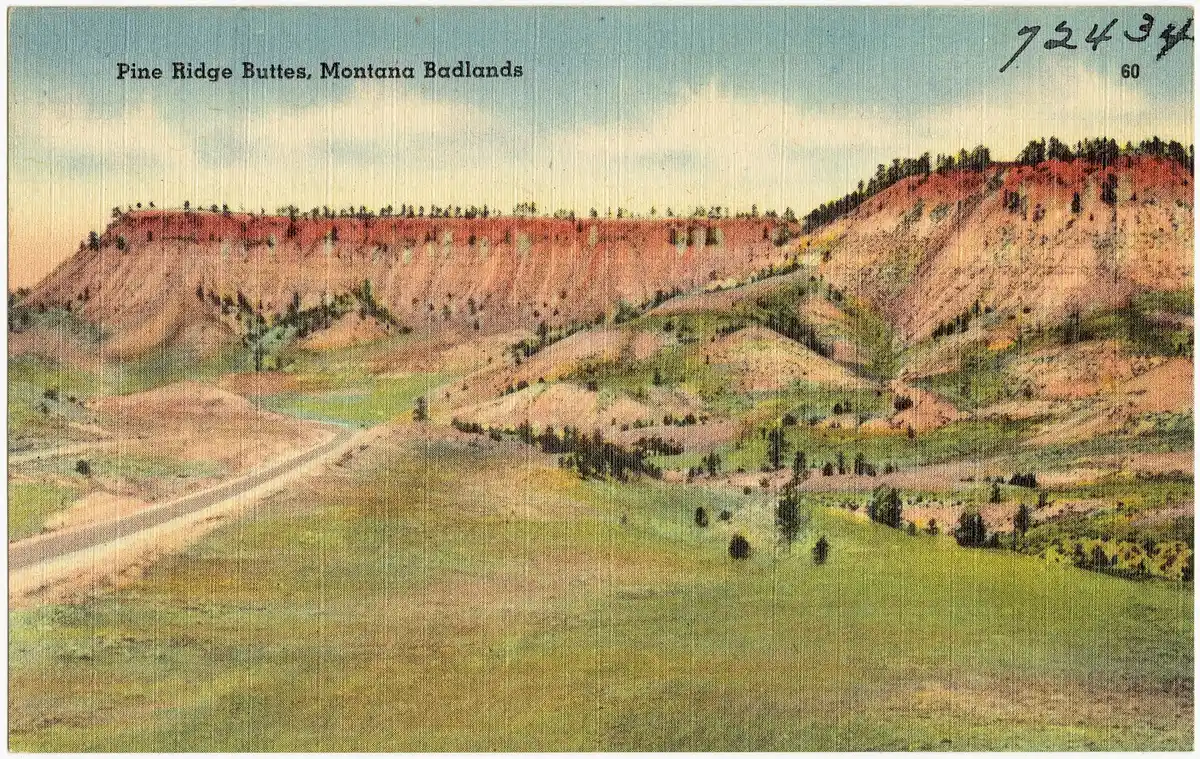 Pine Ridge · clay buttes & badlands