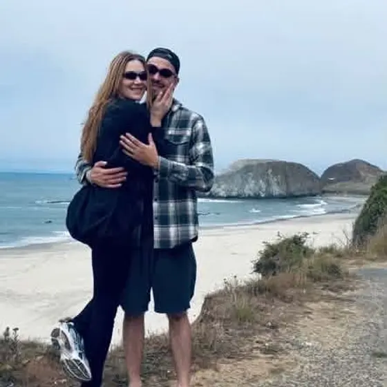 Alina’s son and daughter-in-law on the Pacific coast during their honeymoon road trip