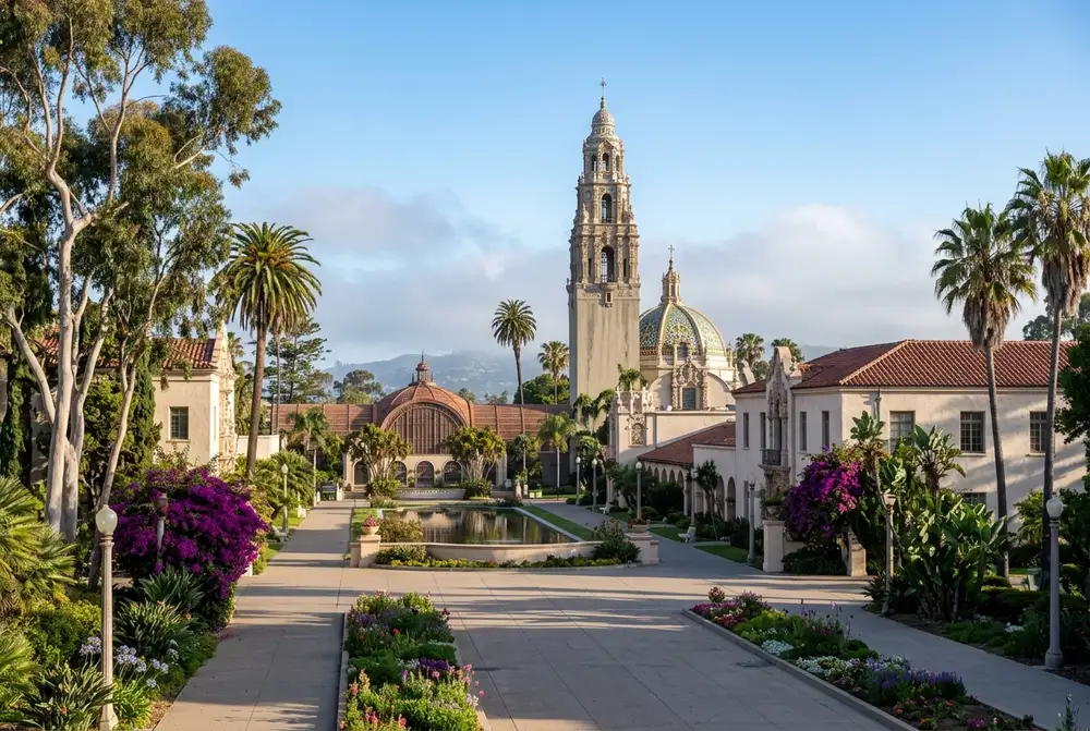 Balboa Park · 1,200 acres, free to walk