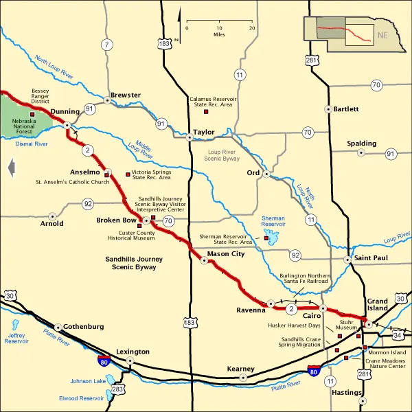 Sandhills scenic byways