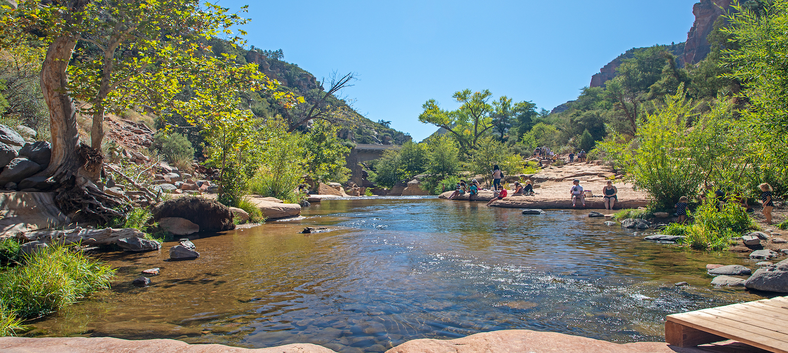 Creek and red rocks at a Sedona state park