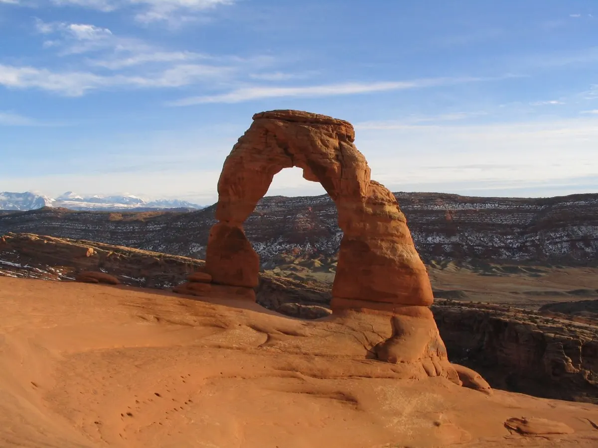 Delicate Arch at sunset
