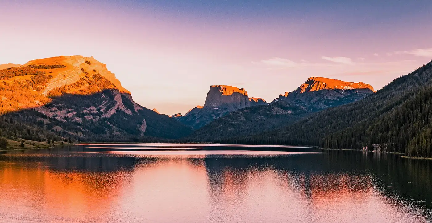 Green River Lakes at the north end of the Bridger Wilderness