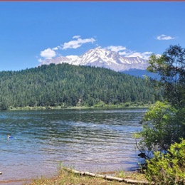 Mount Shasta over Lake Siskiyou