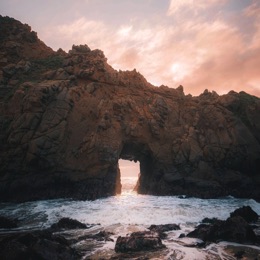 Keyhole Rock at Pfeiffer Beach